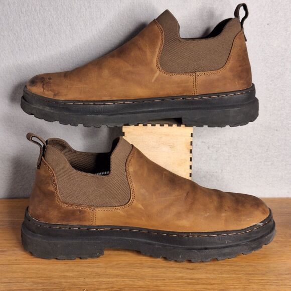 Georgia Boot Men’s 13 Romeo SuperLyte Brown Leather Chelsea Slip On Boots - Picture 5 of 12